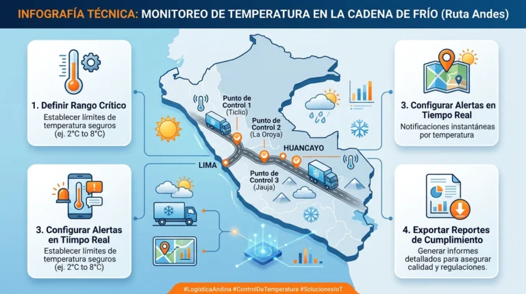 Cómo elegir un sistema de monitoreo de temperatura para camiones de reparto de alimentos perecibles en Perú